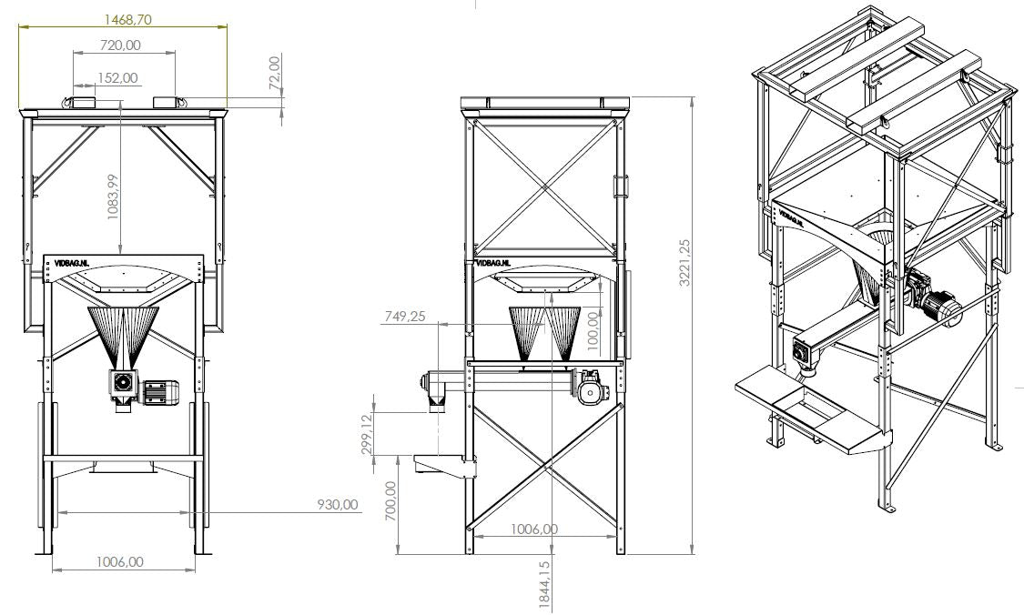 Modulo HI-DS® big bag unloading station with dosing screw