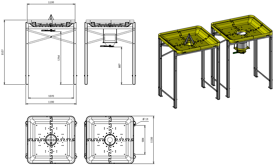 Modulo bigbag losstation