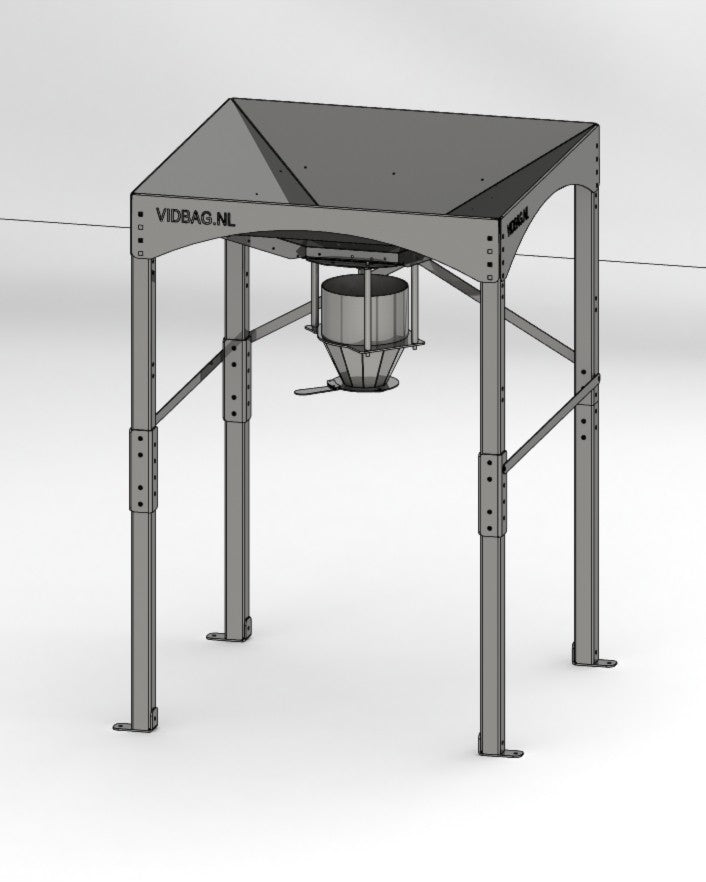 Modulo SP® RVS bigbag losstation; trechter